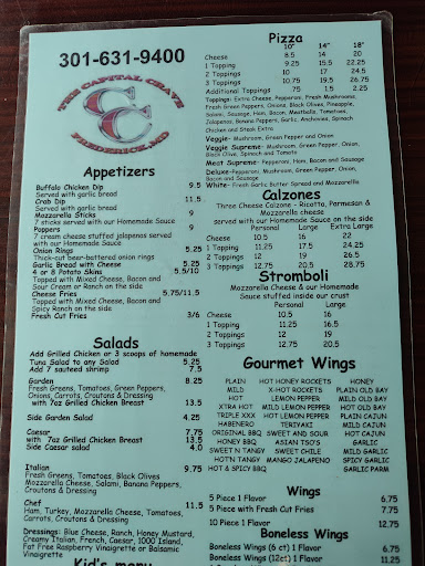 Capital Crave Menu